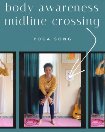 adapted yoga song for body awareness and midline crossing video
